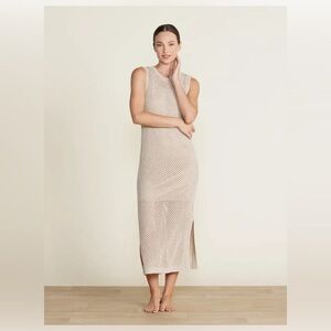 Barefoot Dreams Cream Knit Maxi Dress